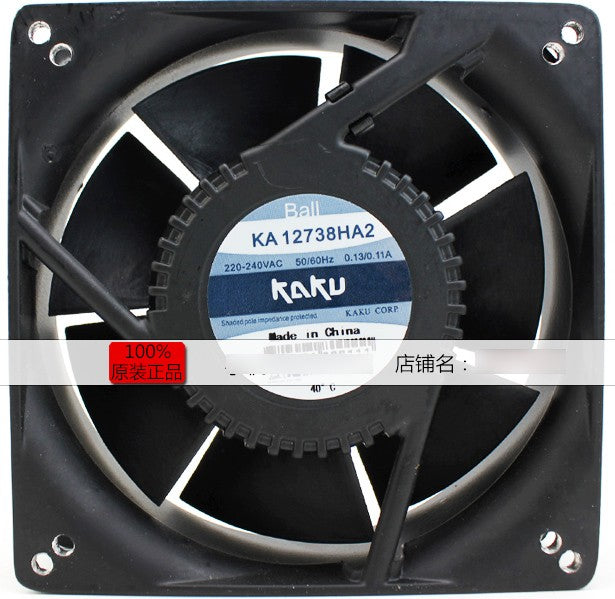 KAKU KA12738HA2 220/240V 0.13/0.11A 21/18W Cooling Fan KAKU KA12738HA2 220/240V 0.13/0.11A 21/18W Cooling Fan